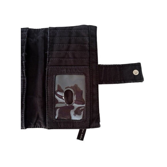 Thirty One Retro Metro Fold Up Wallet Black And White Polka Dot Print Cards Cash - Picture 6 of 10